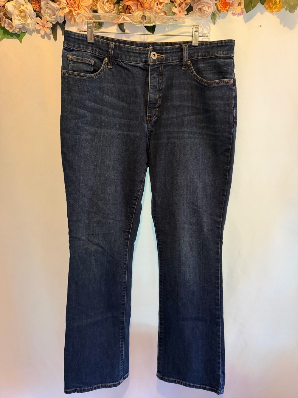 St. John's Bay Dark Blue Boot Cut Jeans